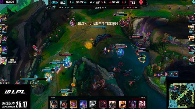 LPL：Knight阿卡丽绕后切入摧毁双C，BLG 3-2击败TES勇夺LPL总冠军
